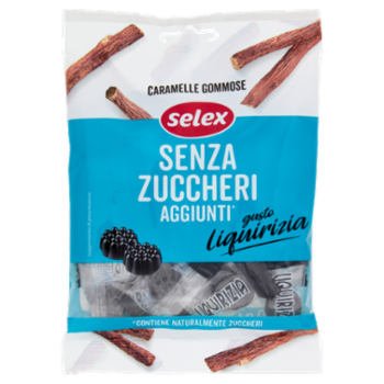 Selex Caramelle Gommose Alla Liquirizia Senza Zucchero 70 g