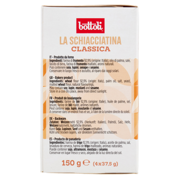 bottoli la Schiacciatina Classica 4 x 37,5 g
