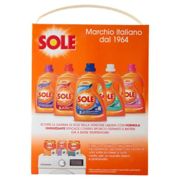 Sole Bianco Splendente Polvere lavatrice 78 misurini 3,9 kg