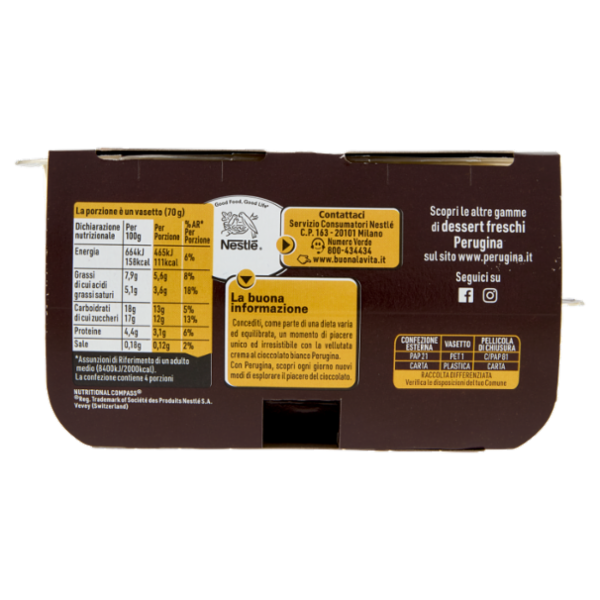 PERUGINA Creme Cioccolato Bianco 4 x 70g