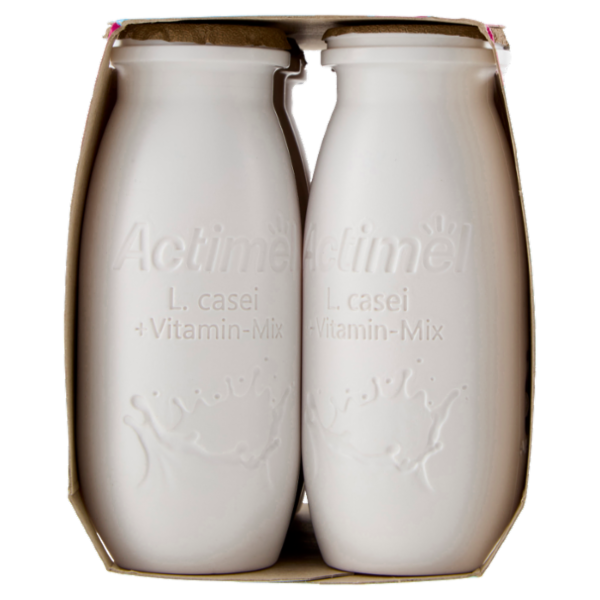 ACTIMEL, Yogurt da Bere con Vit B6 e D per il Sistema Immunitario, 0% grassi, gusto Cocco, 6X100G