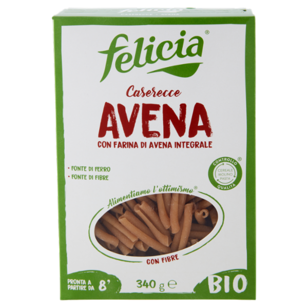 felicia Caserecce Avena con Farina di Avena Integrale Bio 340 g