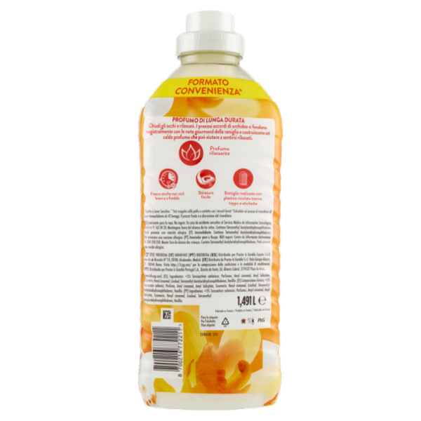 Lenor Ammorbidente Lavatrice Concentrato, Oro e Fiori di Vaniglia, 71 Lavaggi 1,491 L