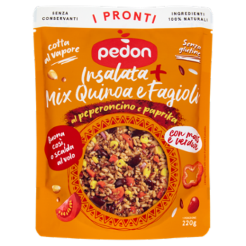 Pedon I Pronti Insalata + Mix Quinoa e Fagioli Al Peperoncino e Paprika 220 g
