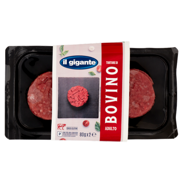 TL GIGANTE Tartare di Bovino Adulto 2 x 80 g