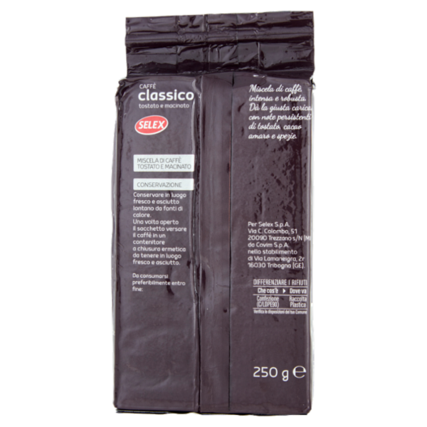 Selex Caffè Classico Tostato e Macinato 250 g