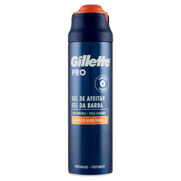 Gillette Gel da Barba da Uomo Pro Pelle Sensibile, 200 ml