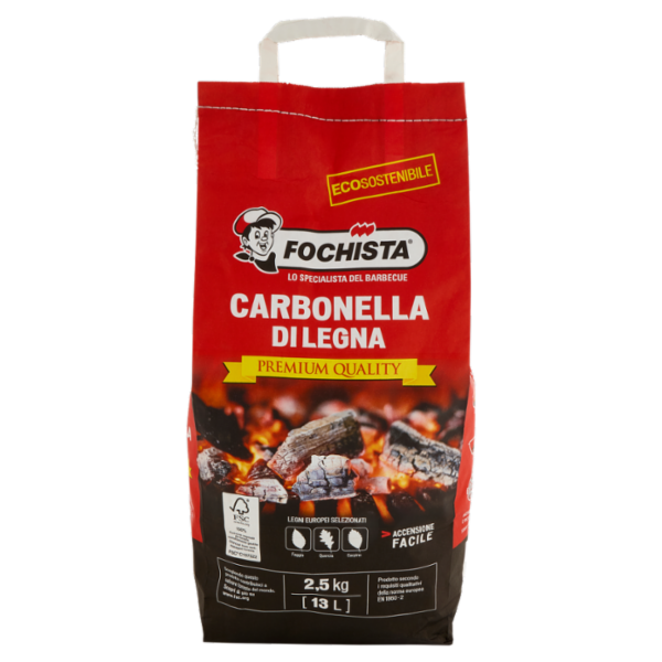 Fochista Carbonella di Legna Premium Quality 2,5 kg