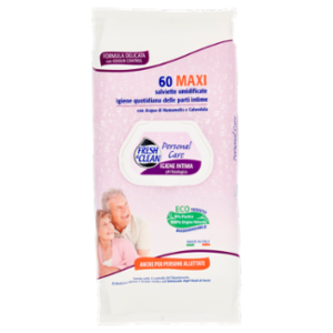Fresh & Clean Personal Care Maxi Salviette Umidificate Igiene Quotidiana Delle Parti Intime 60 Pz