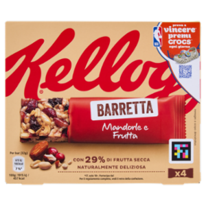 Kellogg's Barretta Mandorle e Frutta 4 x 32 g