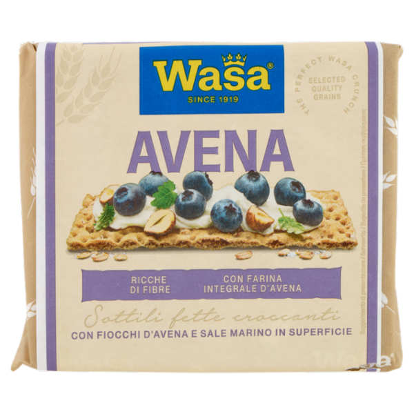 Wasa Chruncy Twist Cracker con Farina Integrale di Avena e Fiocchi d'Avena 265g