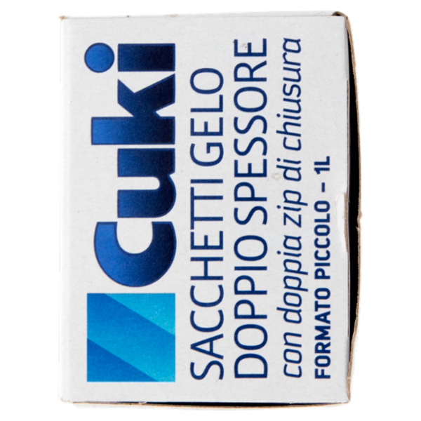 Cuki Congela Sacchetti Gelo Doppio Spessore Formato Piccolo - 1L - 17 x 117 cm 15 pz