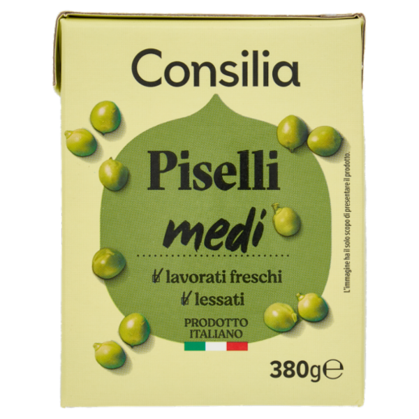Consilia Piselli Medi Lessati 380 g