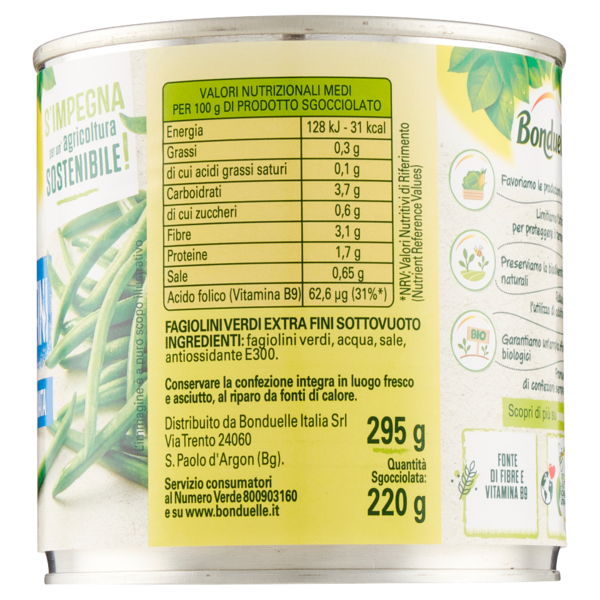 Bonduelle Fagiolini Extra Fini 295 g