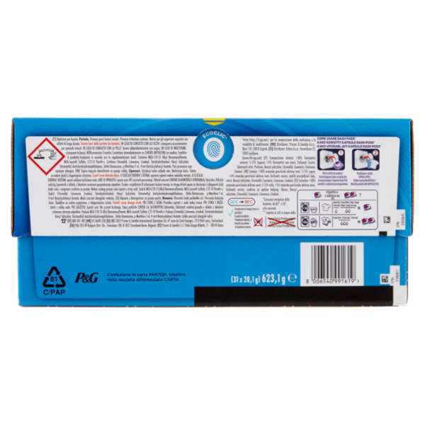 Dash Pods Detersivo Lavatrice In Capsule, Ambra, 31 Lavaggi 623,1 g