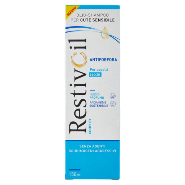 RestivOil Complex Olio-Shampoo per Cute Sensibile Antiforfora per capelli secchi 150 ml