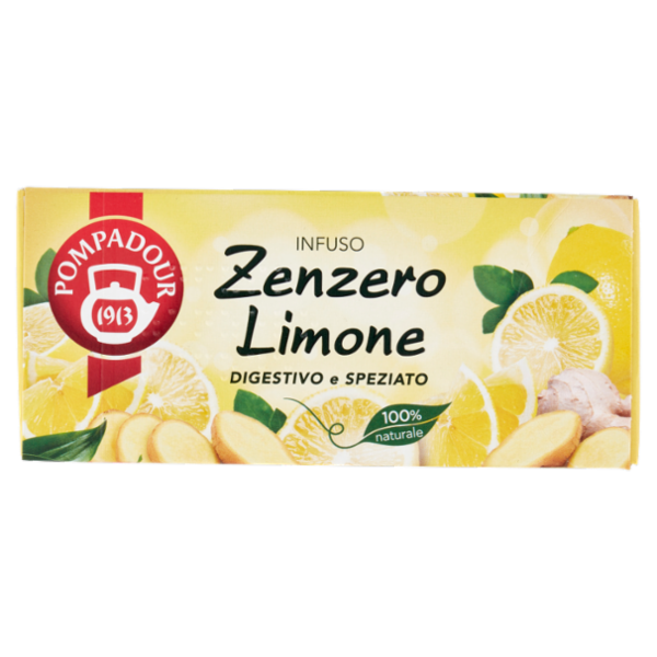 Pompadour Infuso Zenzero Limone 20 x 1,8 g