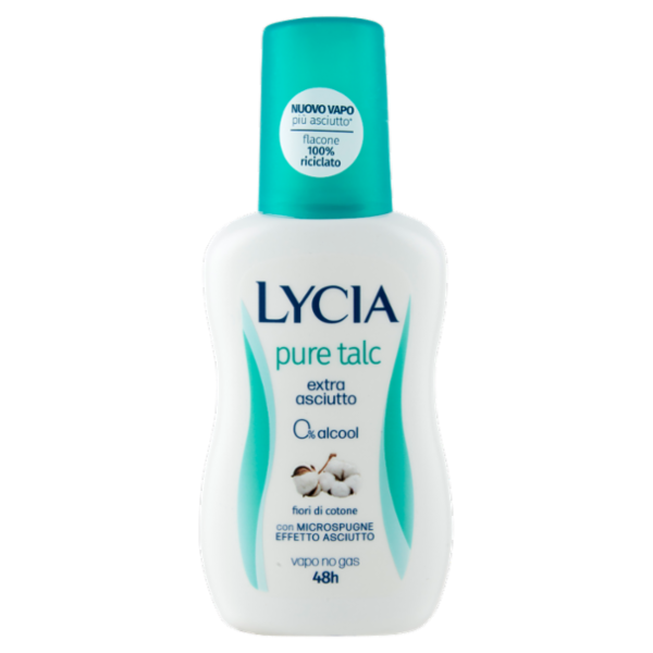 Lycia pure talc Deodorante Vapo fiori di cotone 75 ml
