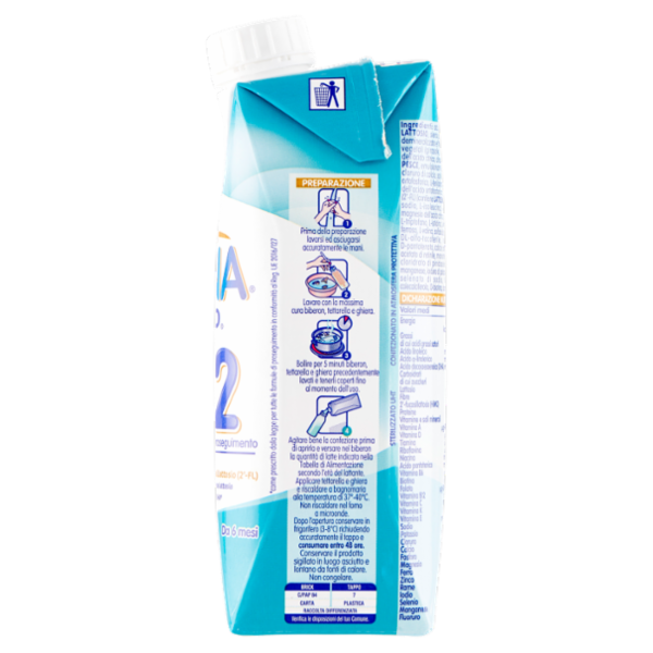 NESTLÉ NIDINA Optipro 2 da 6 mesi Latte di proseguimento liquido brick da 500ml