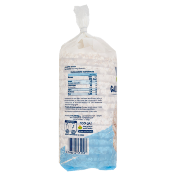 Valsoia Bontà e Salute Gallette di Riso 100 g