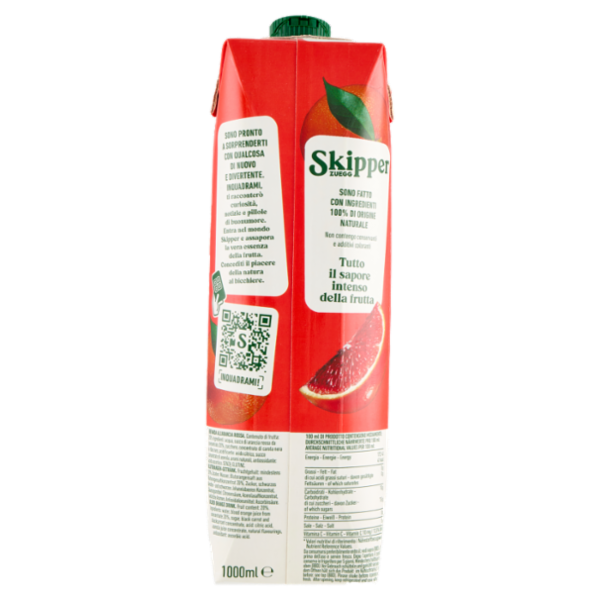 Zuegg Skipper Arancia Rossa Intenso 1000 ml