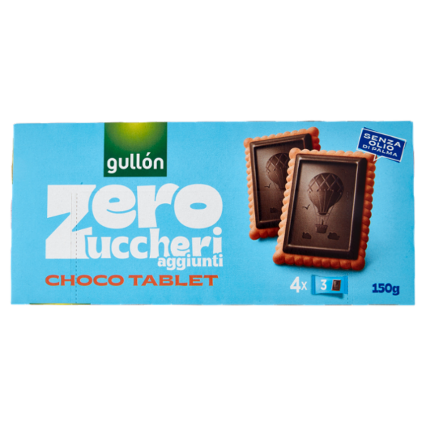 Gullón Zero Zuccheri aggiunti Choco Tablet 4 x 37,5 g