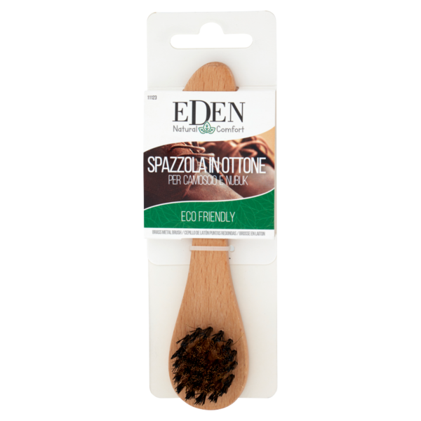 Eden Natural Comfort Spazzola in Ottone per Camoscio e Nubuk