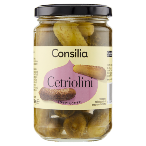 Consilia Cetriolini Aromatizzati con Aceto di Vino 300 g