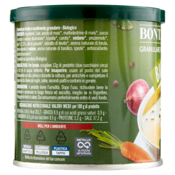 Well Bontà di Brodo Granulare Biologico Vegetale 150 g
