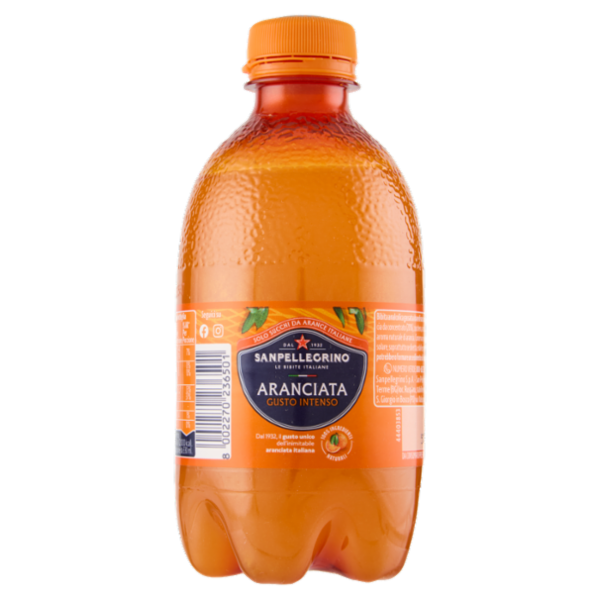 BIBITE SANPELLEGRINO, Bevanda Gassata, Aranciata , Pet - 330ml