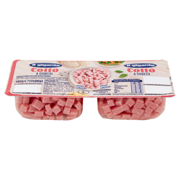 IL GIGANTE Cotto a Cubetti 2 x 80 g