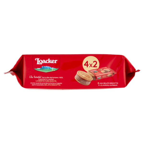 Loacker Gelato Biscotto Napolitaner 4 x 66 g