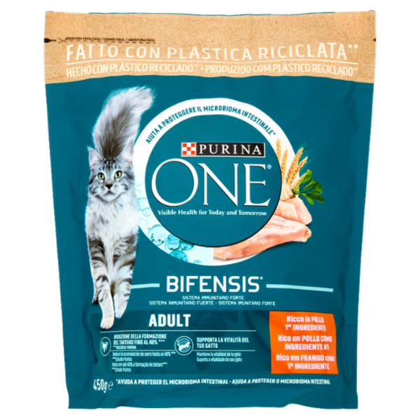 PURINA ONE Adult Ricco in Pollo 450 g