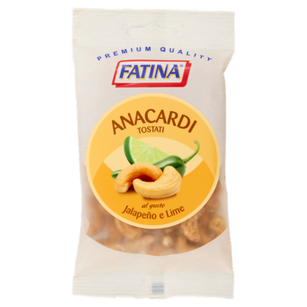 Fatina Anacardi Tostati al gusto Jalapeño e Lime 70 g