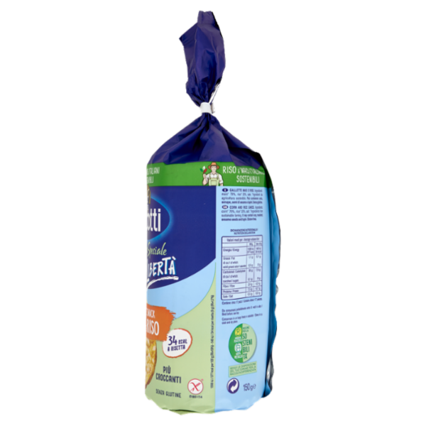 Riso Scotti Selezione Speciale Gusto in Libertà Risette Snack Mais e Riso 150 g