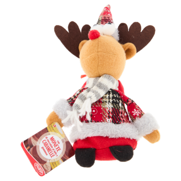 dolfin Personaggio Natalizio con Monete di cioccolato al latte e Caramelle gommose 50 g