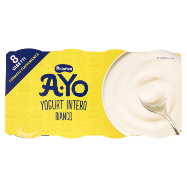 Arborea A-Yo Yogurt Intero Bianco 8 x 125 g
