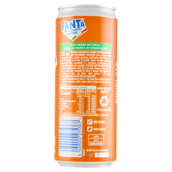 Fanta Zero Orange Can 33 cl