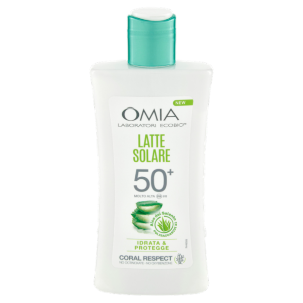 Omia Laboratori Ecobio Latte Solare 50⁺ Molto Alta Aloe del Salento 200 ml