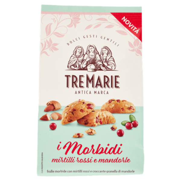 Tre Marie i Morbidi mirtilli rossi e mandorle 300 g