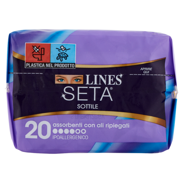 Lines Seta Sottile con ali ripiegato 20 pz