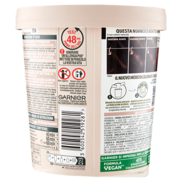 Garnier GOOD 4.15 Castano Freddo Nocciola, colorazione permanente senza ammoniaca