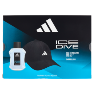 Adidas Xmas25 Maschile Eau De Toilette 100 Ml Ice Dive + Cap Baseline