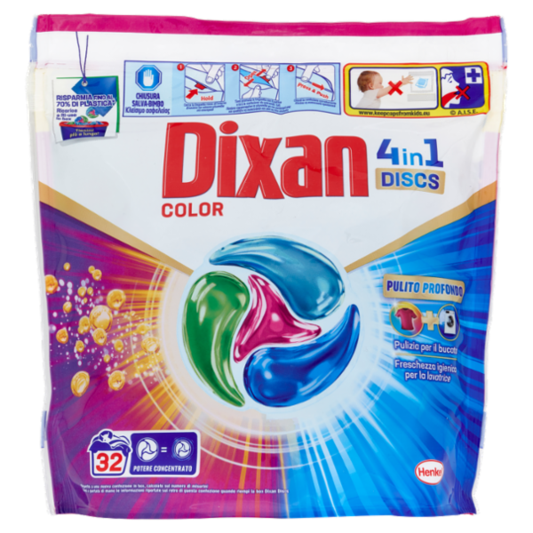 DIXAN Discs Color 32pz (528g)
