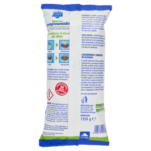 air max Mangiaumidità Ricarica Fragranza Neutra 1350 g