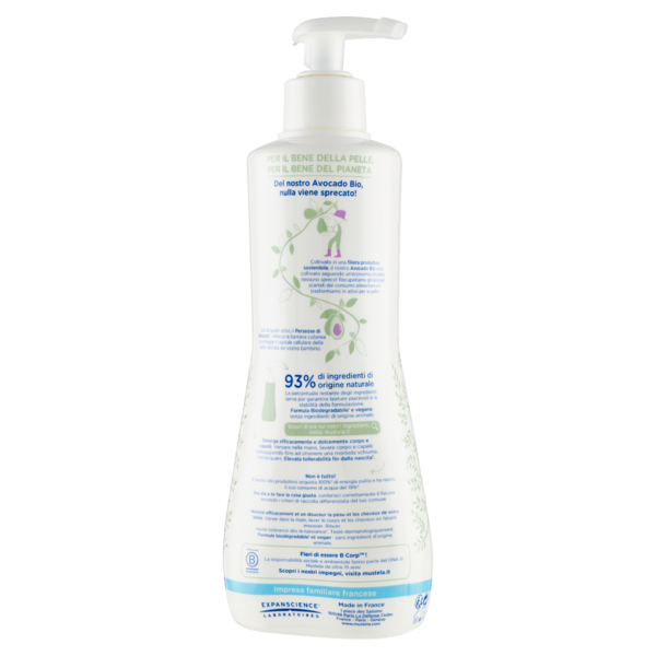 Mustela bébé Detergente Delicato Corpo e capelli 500 mL