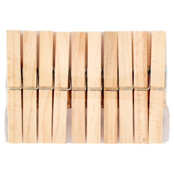 Selex Mollette Biancheria Legno 10 pezzi