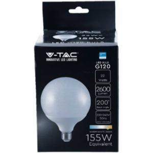 V-Tac Globo Led E27 22W;155W 3000K C