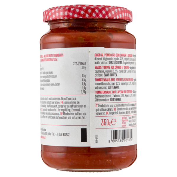 Le Conserve della Nonna Sugo Capperi e Origano 350 g
