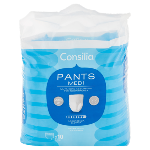Consilia Mutandine Assorbenti Pants Misura Medium 10 pezzi